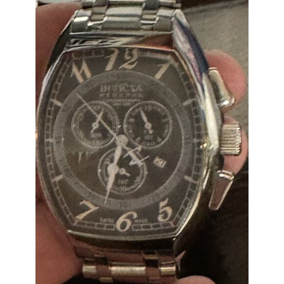 Mens Invicta Reserve Stainless Watch main image 6